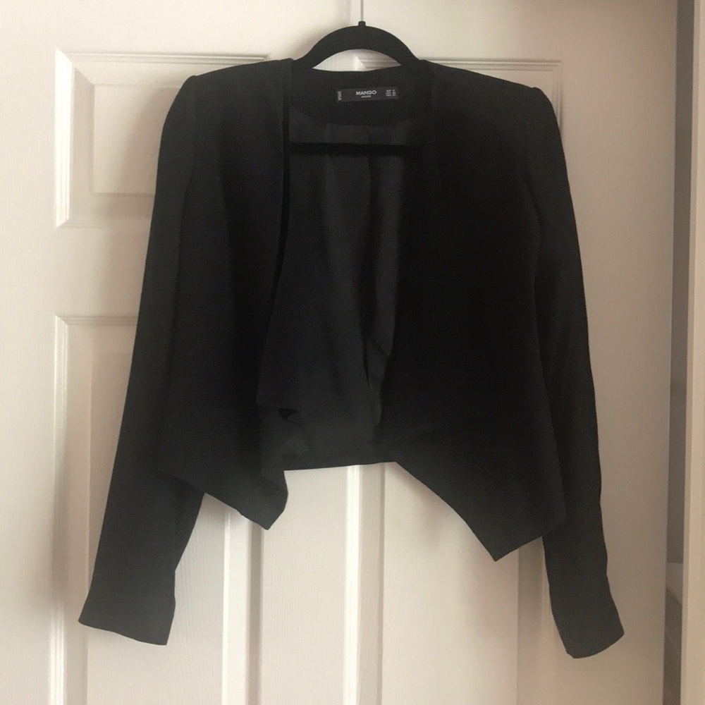 Black Mango draped blazer
